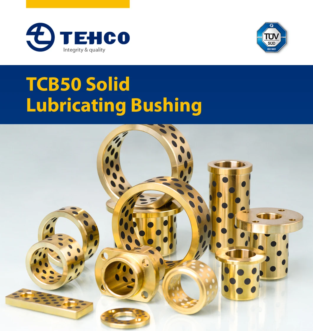 Solid Lubricating Bushing with Copper Base Casting Graphite Bronze bushings Factory