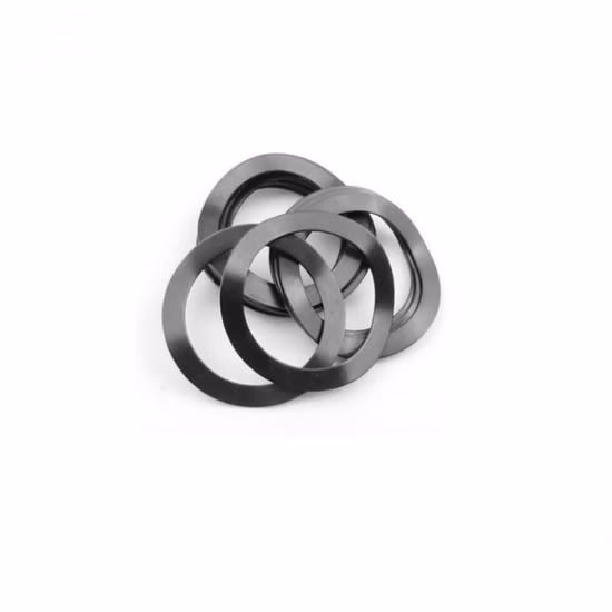 Rondella DU con guarnizione in acciaio ad alta pressione personalizzata OEM realizzata con polvere di bronzo con base in acciaio e PTFE nero per macchine da stampa.