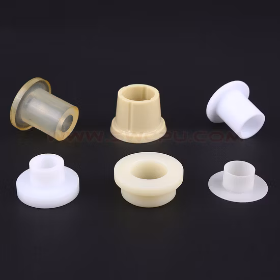 Accessori personalizzati per stampaggio a iniezione con boccola in PTFE/flangia per boccola in plastica POM